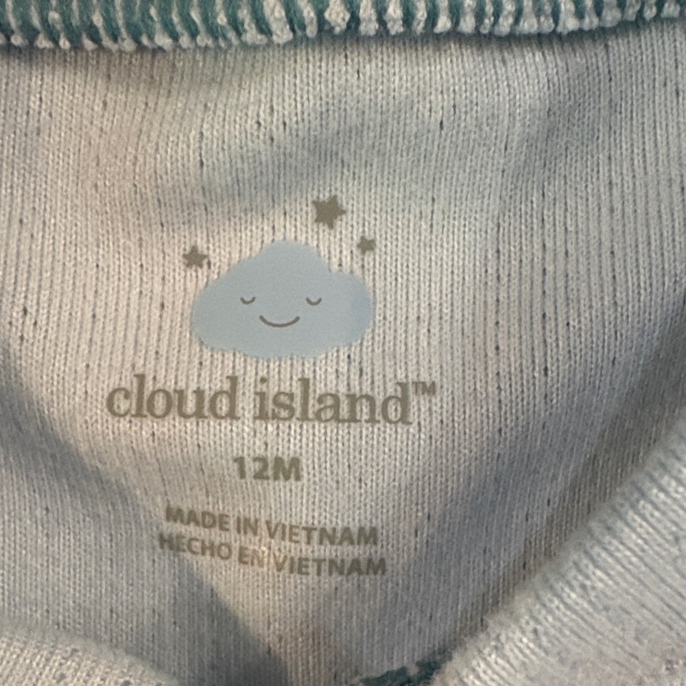 cloud island Pale Blue Ribbed Baby Bodysuit & Pants Set - Picture 3 of 6